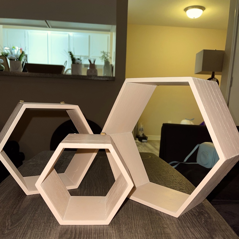 hexagon shelves